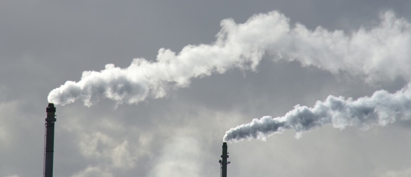 CO2 emissions illustrated by smokestacks CO2 emissions illustrated by smokestacks