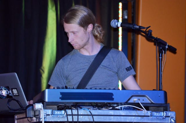 Jesse Selkirk playing live at last week’s Synaptic Monday.