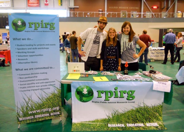 The Regina PIRG has been supportive of the U of S students who are working to getting their own PIRG here on campus.