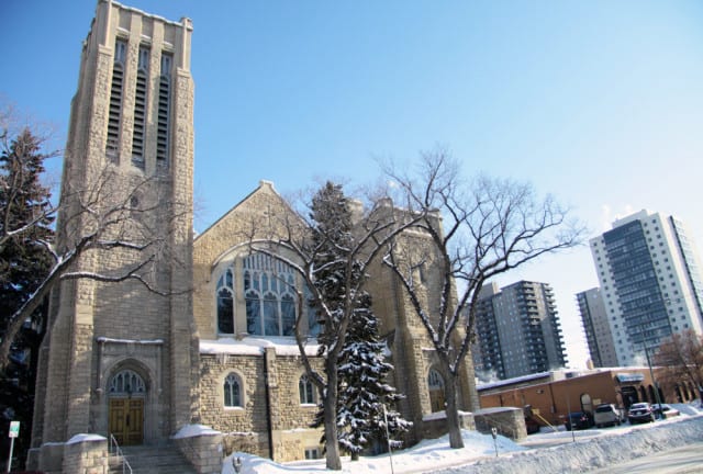 The Third Avenue United Church is an iconic downtown landmark in Saskatoon.