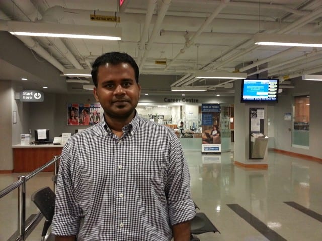 Githin Mathew said Canadian work experience has been the biggest barrier for him finding a job.