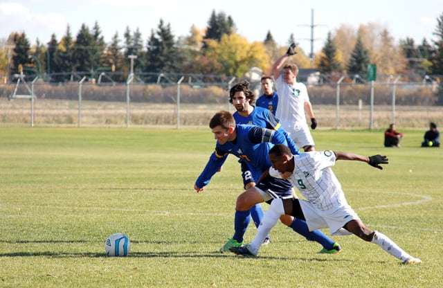 The Huskies outmaneuvered the University of the Fraser Valley Cascades for a 2-0 win. 