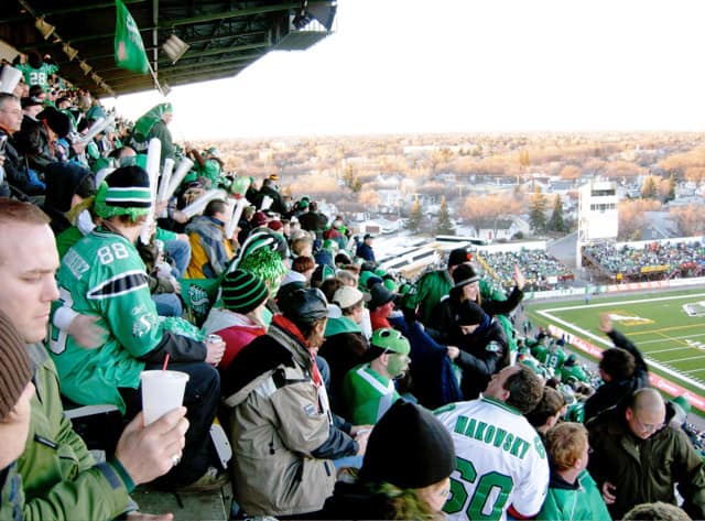 Fans of the Green and White flocked to Mosaic Stadium to see their team capture the cup.