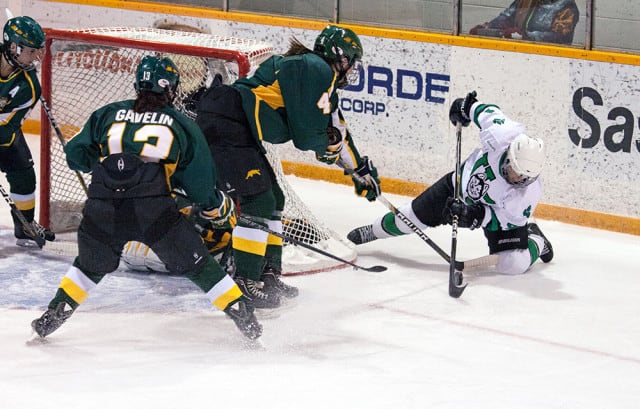Thanks to two wins over the Cougars, the Huskies moved up to second place in Canada West.