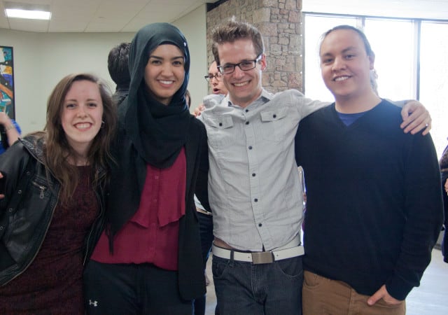 March: Jenna Moellenbeck, Nour Abouhamra, Jordan Sherbino and Max FineDay were voted in as the 2013-4 USSU executive.