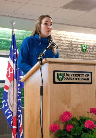 Dijana Sneath received scholarships to fund her education at the U of S.