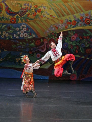 Both traditional and contemporary elements of Ukrainian dance are on full display in the Shumka at 50 tour.