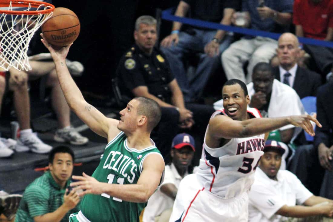 Jason Collins, left, is an openly gay NBA player.
