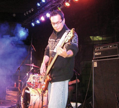 Bassist Kevin Joseph helps Black Rain to put on an entertaining show.