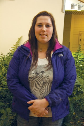 The biology club has over 100 members, including president Megan Erickson.