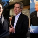 Jack Layton, Michael Ignatieff and Gilles Duceppe