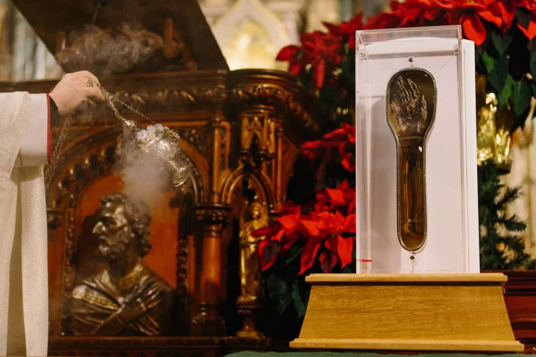 Handling a relic A historical look at St. Francis Xavier and his arm