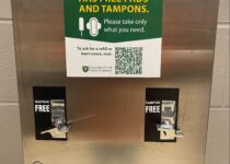 Menstrual dispenser on the USask campus | Darshana Lanke