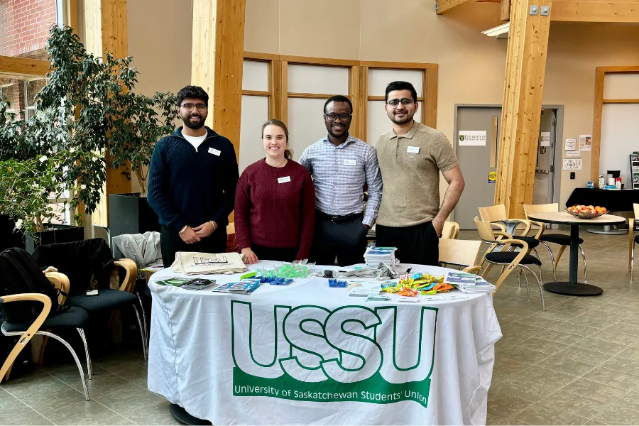 2024/25 Executive members Upkar Singh, Elisabeth Bauman, Moses Ahiabu and Krunal Chavda | Supplied by the USSU