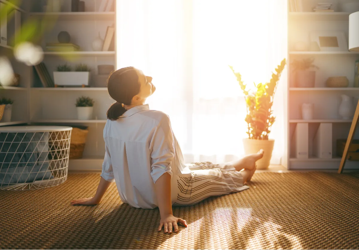 Woman resting at home | Yuganov Konstantin | Canva Pro