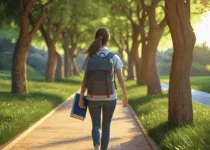 Student Walking | Canva Pro AI