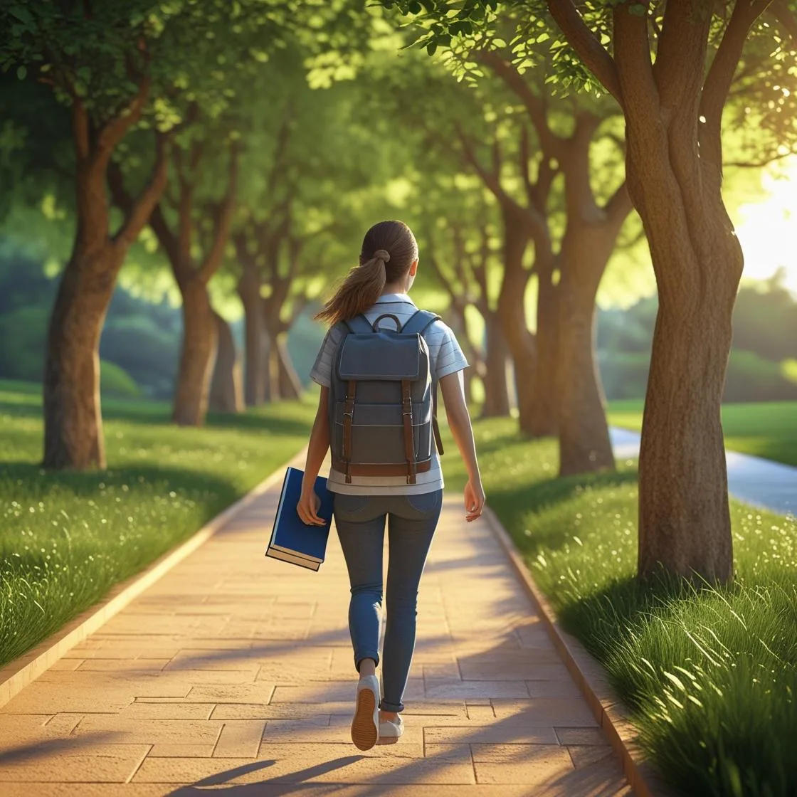 Student Walking | Canva Pro AI