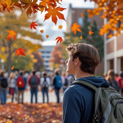 A college student not letting fear take over | Canva Pro AI