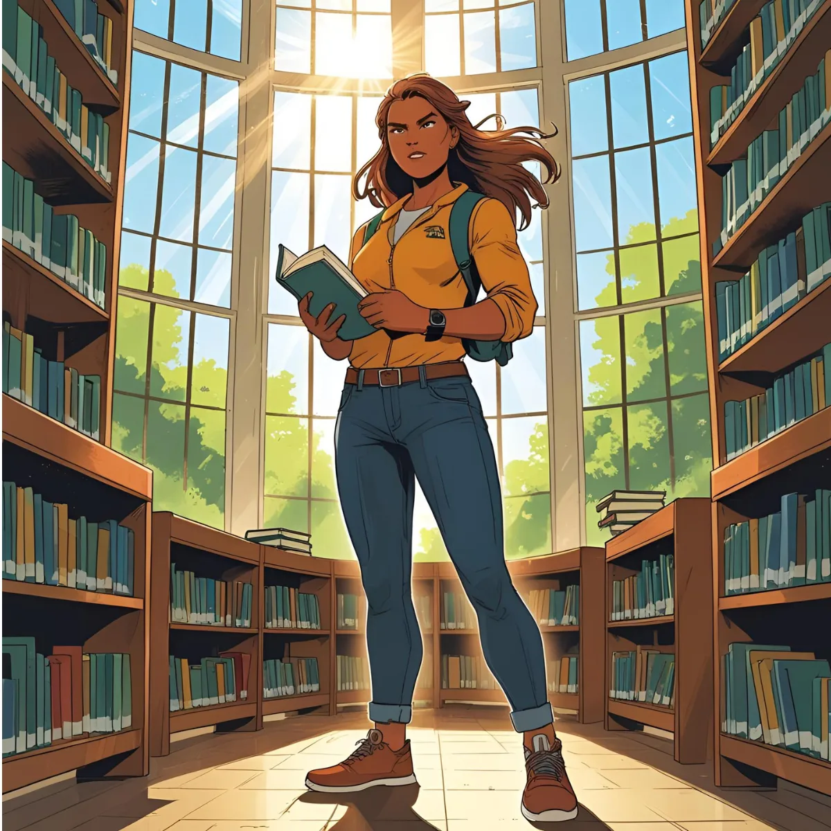 A college student not letting fear take over | Canva Pro AI
