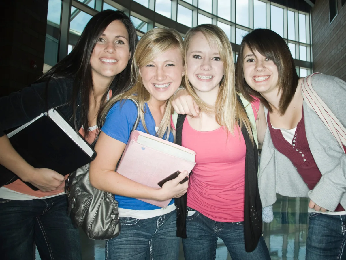 Cheerful Highschool Student Friends | Meshaphoto from Getty Images Signature | Canva Pro