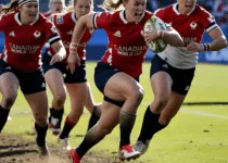 Canadian women's team at the Rugby World Cup