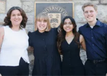 Left to right are Emily Hubick, Emma Wintermute, Norah Jacob and Owen Deis | supplied by the USSU