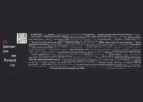 35 Sentences on Palestine, Billboard at PAVED Arts | Keeley Haftner.