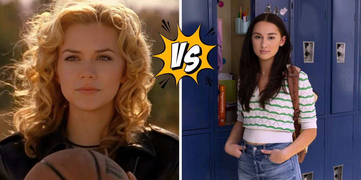 Hilarie Burton (Peyton Sawyer) | Courtesy @voyageofatvwatcher / Instagram. AND Lola Tung (Belly) | Erika Doss Prime Video