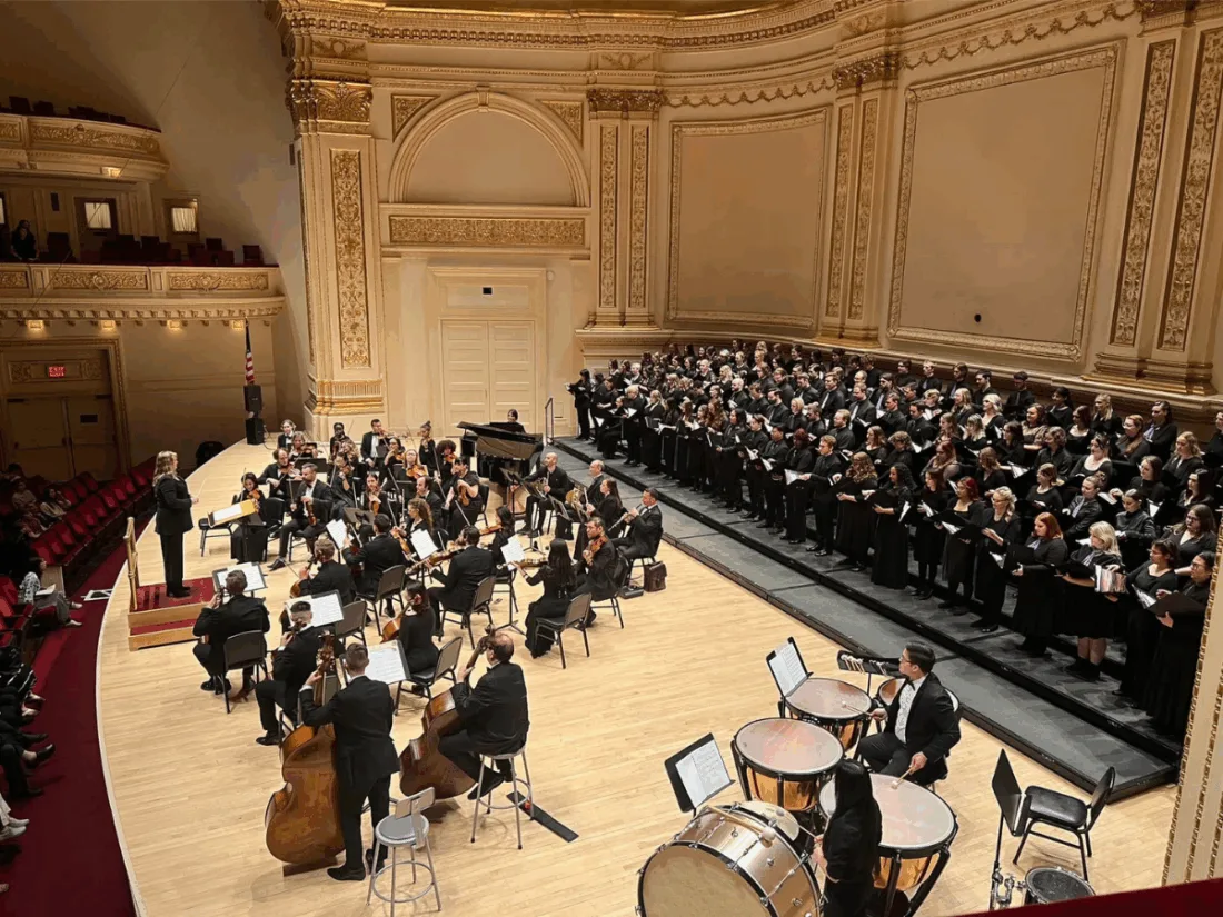 The Greystone Singers perform at Carnegie Hall in New York City in 2024 | USask College of Arts and Science.