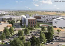 Aerial view of the new Saskatoon campus of Saskatchewan Polytechnic | Saskatchewan Polytechnic.