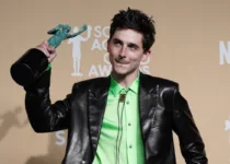 Timothée Chalamet after his win for A Complete Unknown. | Jordan Strauss |Invision |AP