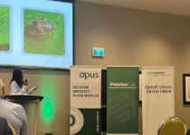 Teresa Aguiar-Codero presenting at Opus | Emily Mainprize