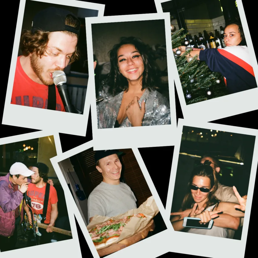 Polaroid friends photo collage | Nassy Art | Canva Pro