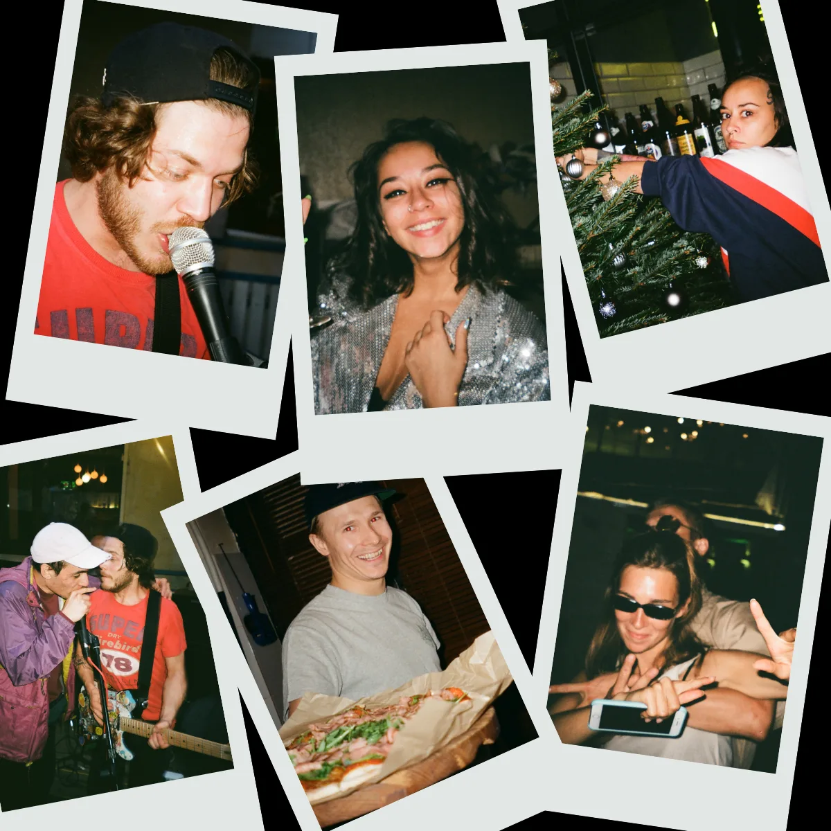 Polaroid friends photo collage | Nassy Art | Canva Pro