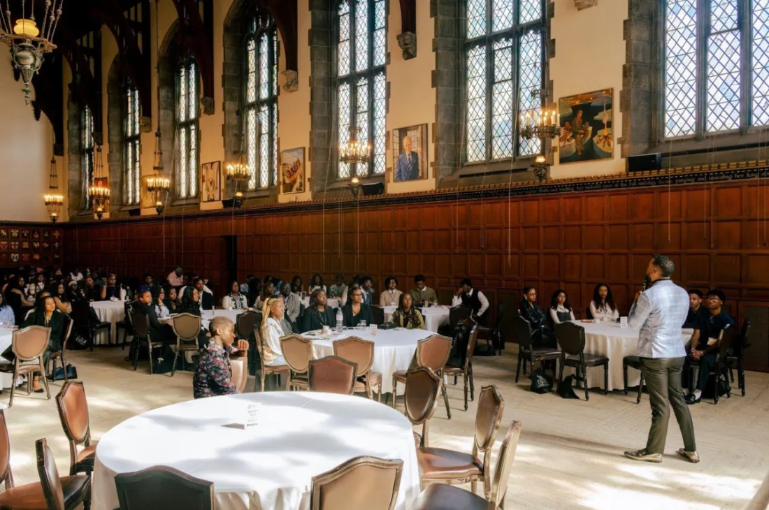 Nicholas Marcus Thompson addresses Black undergraduate students at Convergence 2025 | King-David Olajuwon