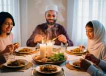 Muslim dinner table during Ramadan | Sumali Ibnu Chamid|Canva Pro