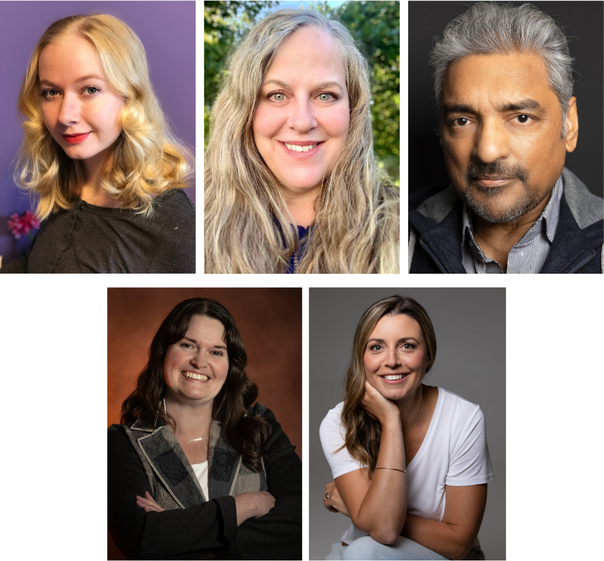 From left Leanne Griffin, Laurin Griffin, Sugith Varughese, Hope McIntyre and Clare Middleton | USask Drama Department