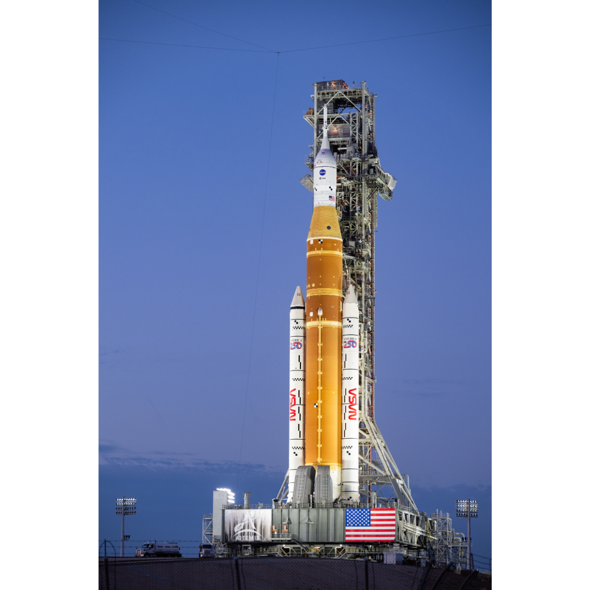 NASA’s Artemis II Space Launch System (SLS) rocket and Orion spacecraft | NASA Keegan Barber