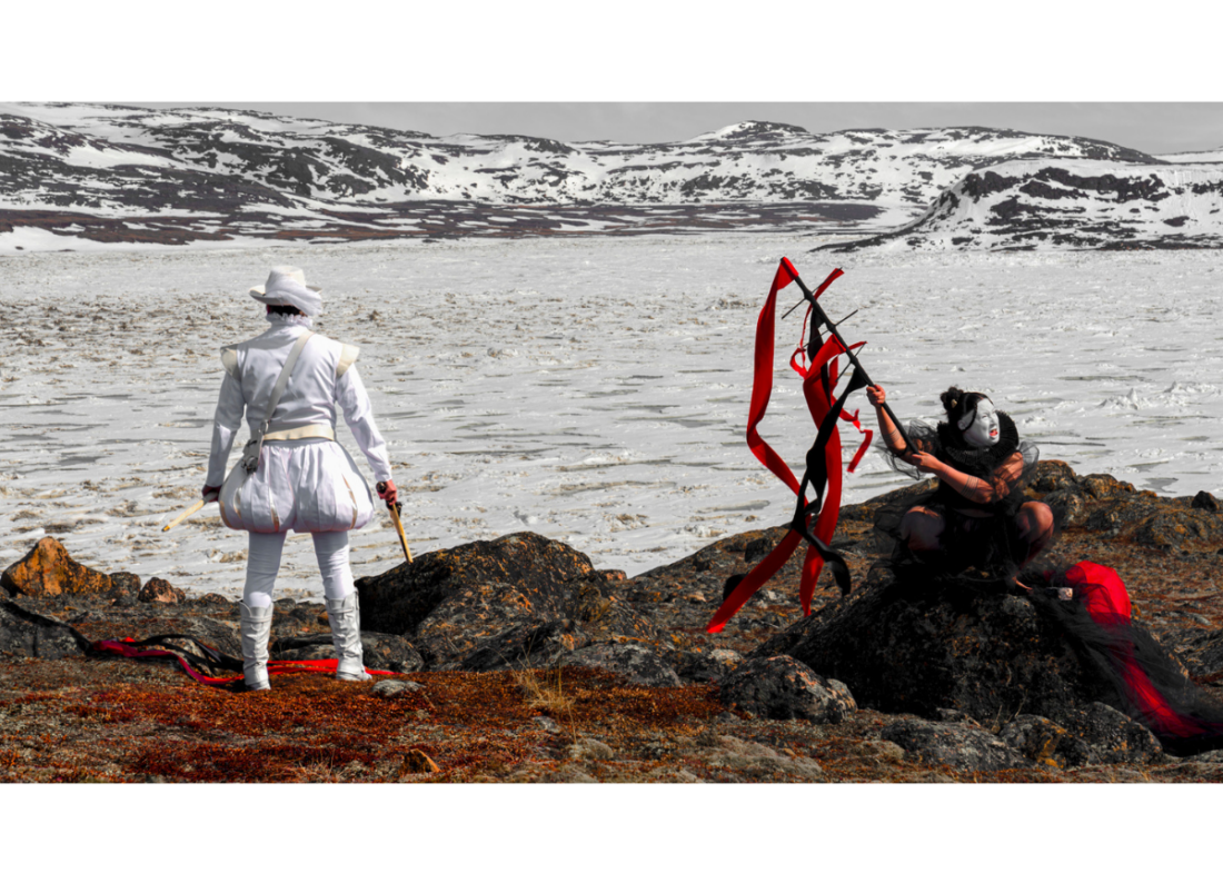 Laakkuluk Williamson and Jamie Griffiths, White Liar and the Known Shore: Frobisher and the Queen | Courtesy of the artists.