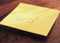 Sticky note with apology | Canva Pro