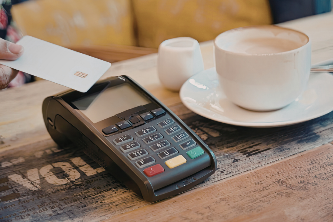 Payment card being used at a cafe | Canva Pro