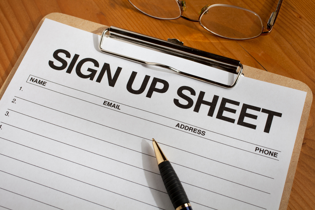 Sign up sheet | KLH49 Getty Images Signature | Canva Pro